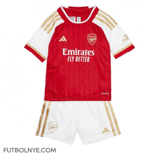 Camiseta Arsenal Primera Equipación para niños 2023-24 manga corta (+ pantalones cortos)